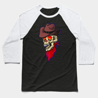 Cowboy skull Baseball T-Shirt